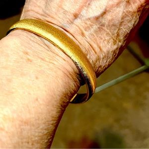 Beautiful textured Monet L bangle